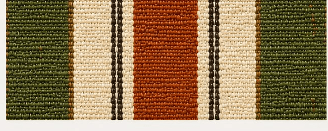 Macro view of Nyra's woven recycled-plastic fabric