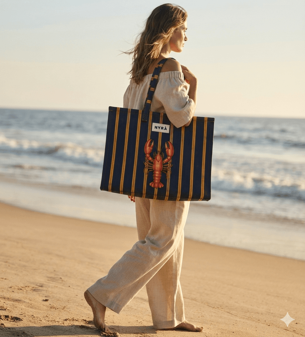 Lobster Design Beach Bag